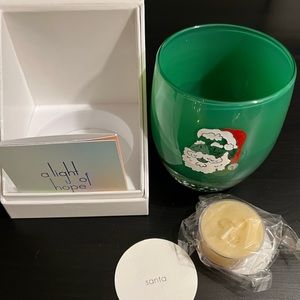 Glassybaby “Santa” Candle Holder 2022  Brand New